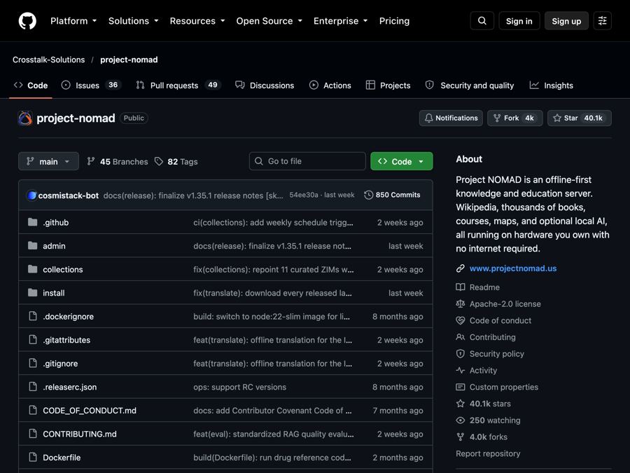 Project NOMAD: Free Offline Knowledge Server (2026 Guide)