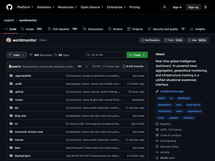 World Monitor: A Free Live World News Map With AI Briefs